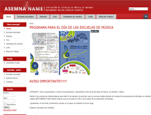 Tablet Screenshot of escuelasdemusicadenavarra.com